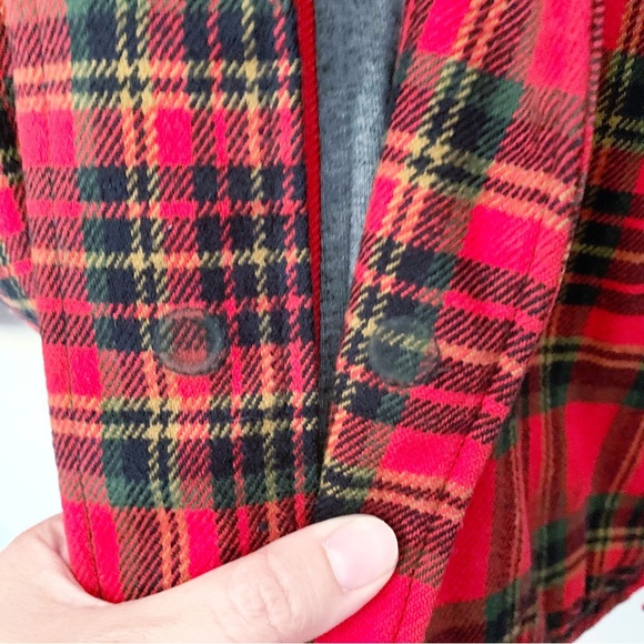 ANALOG Red Plaid Layered Men’s jacket Sz M - Picture 4 of 11